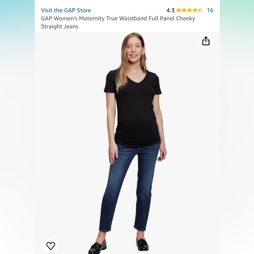 Gap Women’s Maternity Straight Leg Jeans